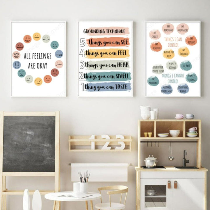 Counseling School Psychologist Wall Art Posters | Bowlift