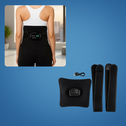 Red Light Therapy & Vibration – Rechargeable Heated Wrap – Eases Back Pain, Stiffness & Muscle Aches Bowlift