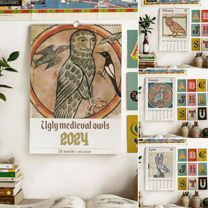 BowLift | Strange medieval owl calendar 2024