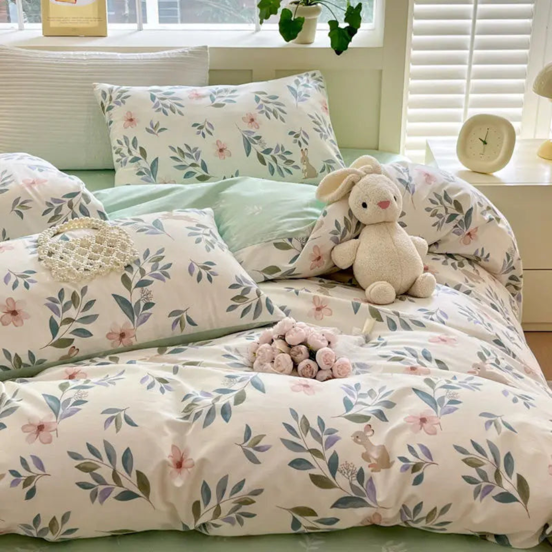 BowLift | Soft Floral Comforter Cover for Elegant Bedroom Decor