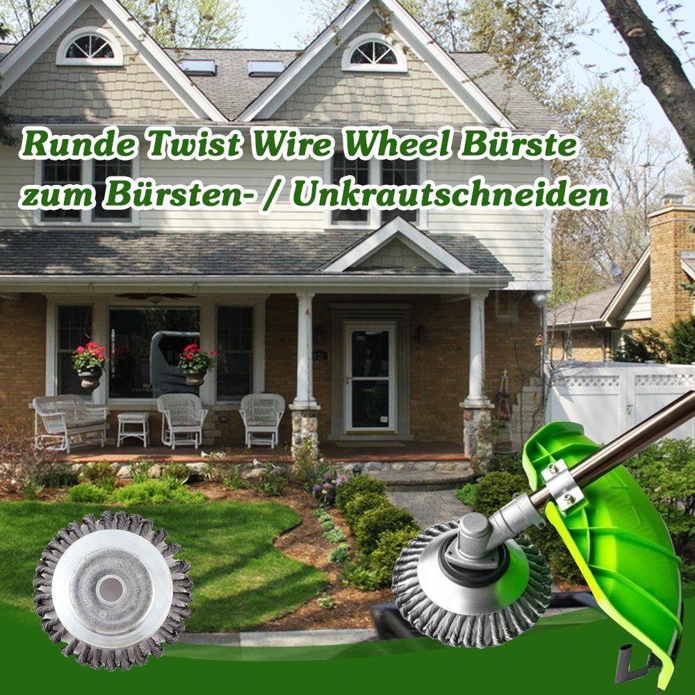 BowLift | Round Twist Wire Wheel Brush for Brushing / Weed Cutting