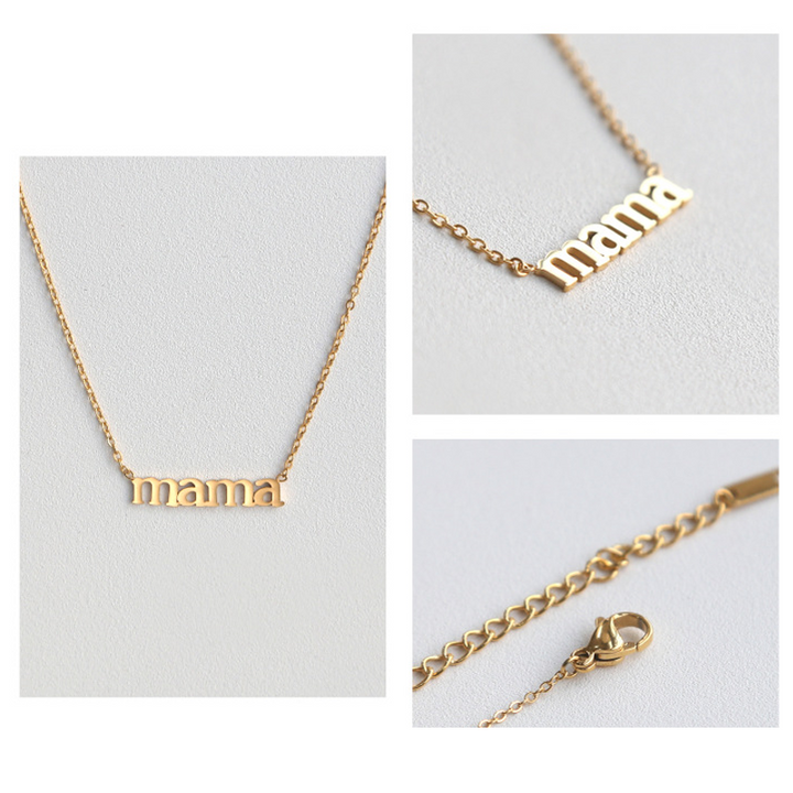 BowLift | Letter "mama" Pendant Necklace