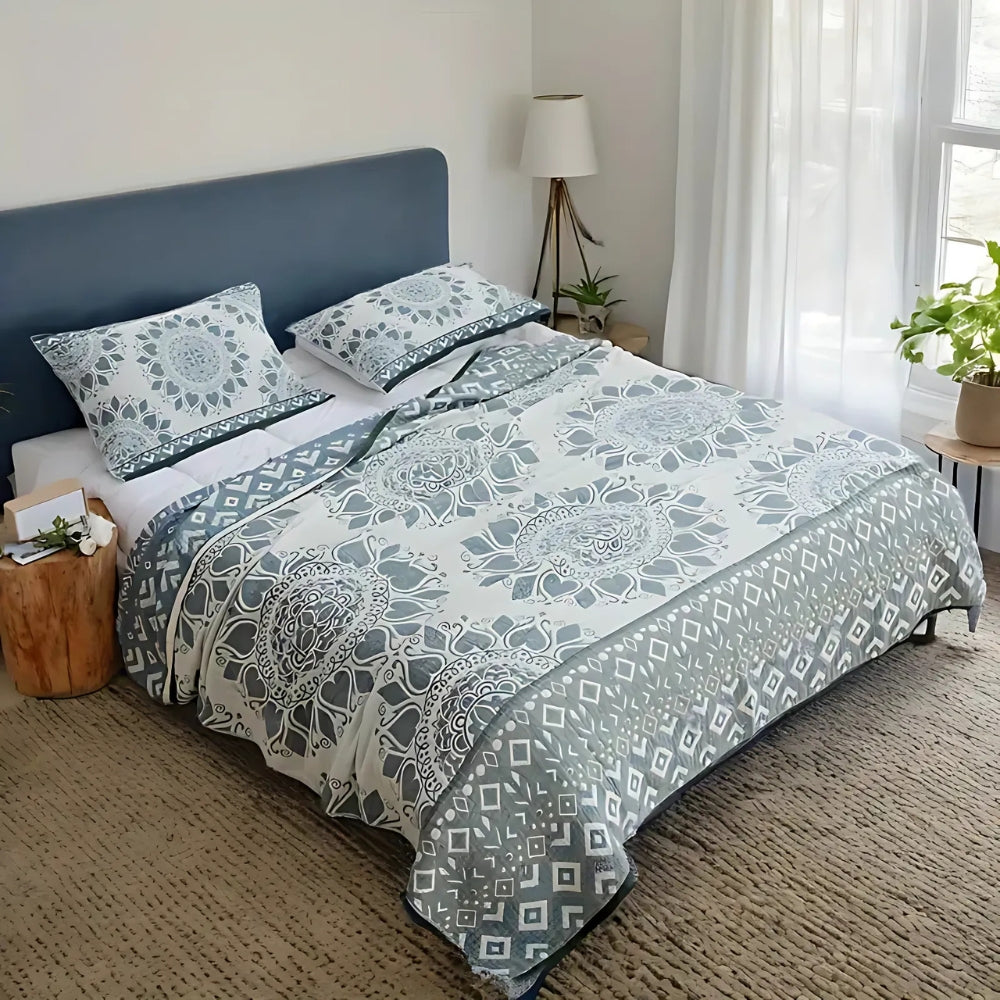 BowLift | Lunara Floral Cotton Comfort Blanket