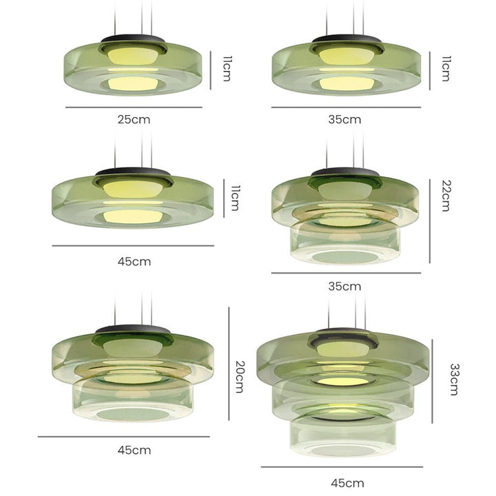 BowLift | Modern Glass Pendant Lamp in Bauhaus Style - AuroraSphere