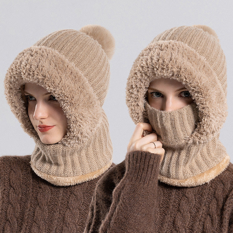Women's knitted hat in autumn and winter | Bowlift