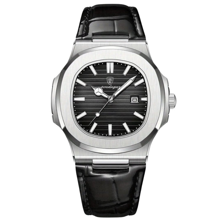 BowLift | Men’s Stainless Steel Quartz Wristwatch with Date