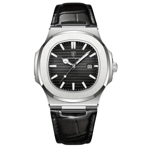 BowLift | Men’s Stainless Steel Quartz Wristwatch with Date