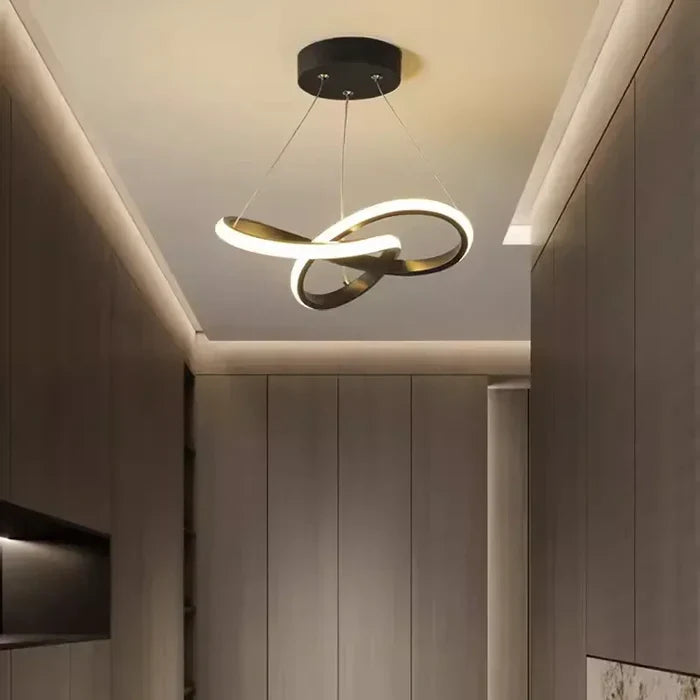 Modern LED Ceiling Lamp - WaveGlow | Bowlift