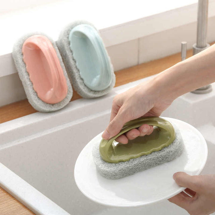 Multipurpose Sponge Brush With Easy Handle Bowlift