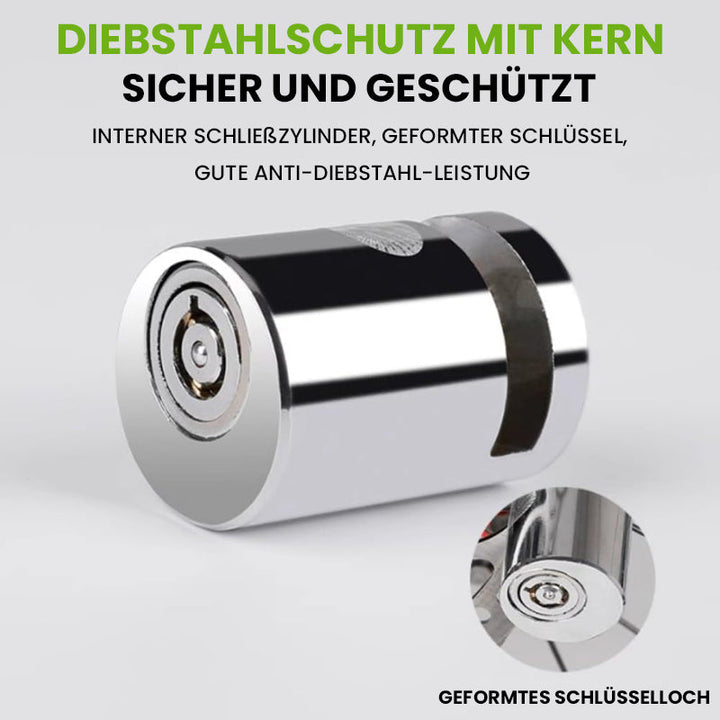 Anti-theft wheel disc lock with 2 keys | Bowlift