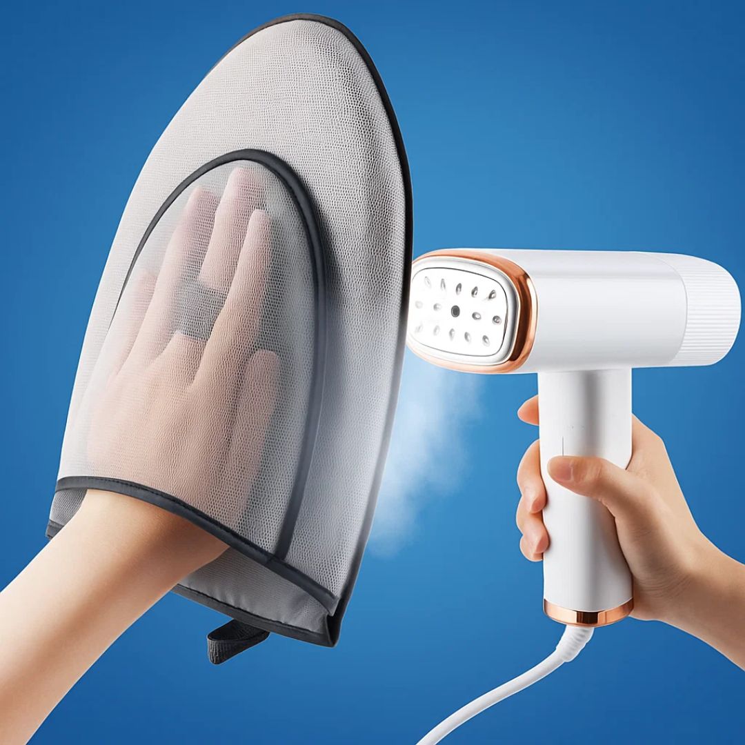SteamShield | Garment Steamer Glove – Heat Protection – Non-Slip Strap – Precise Steaming for Delicate Clothing Bowlift