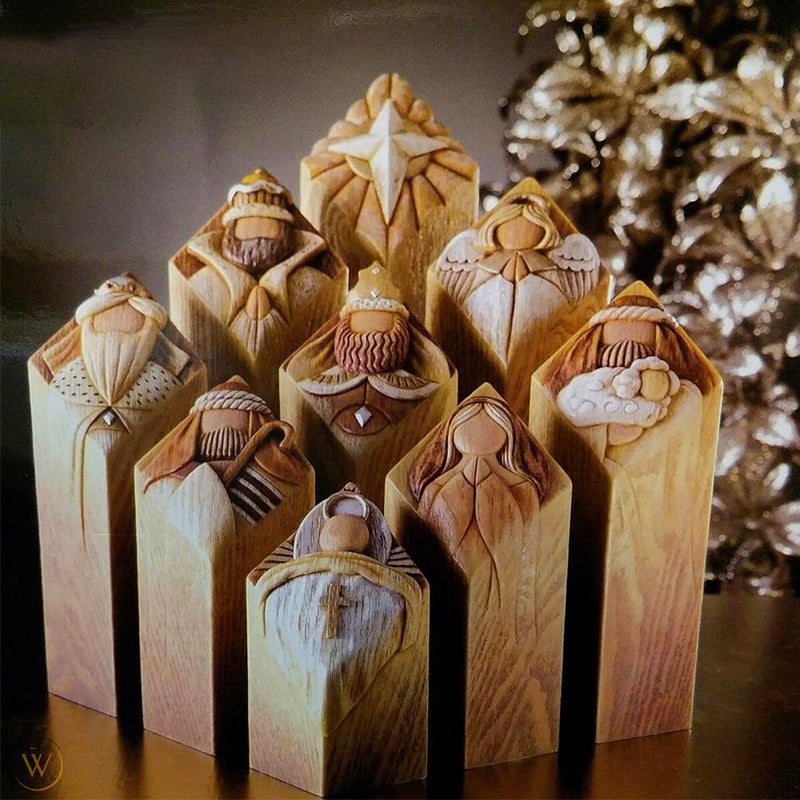 BowLift | Heaven Nativity Tree Pillar Statues