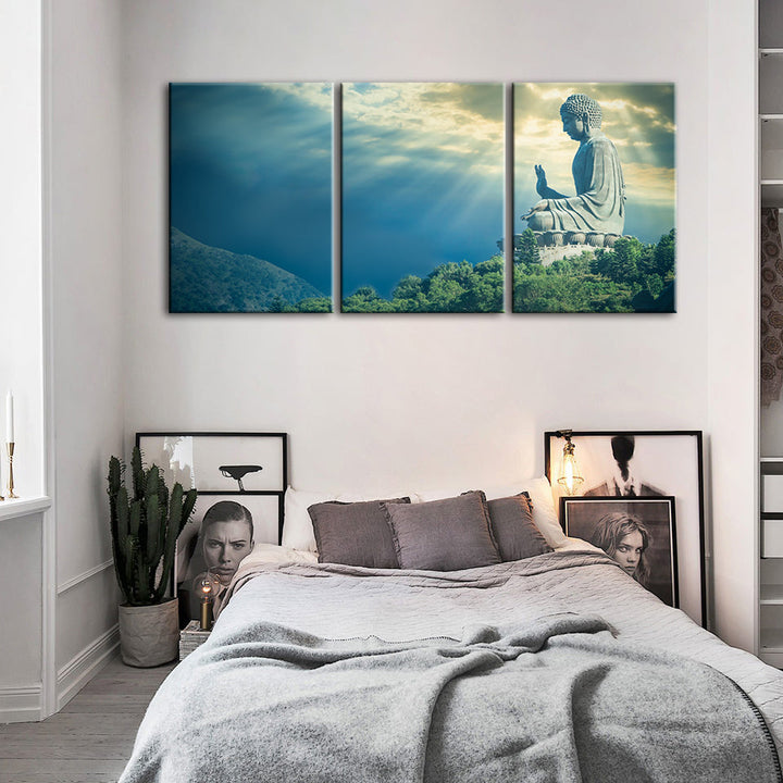 Secret Sky 3 Piece - Canvas Wall Art Painting | Bowlift