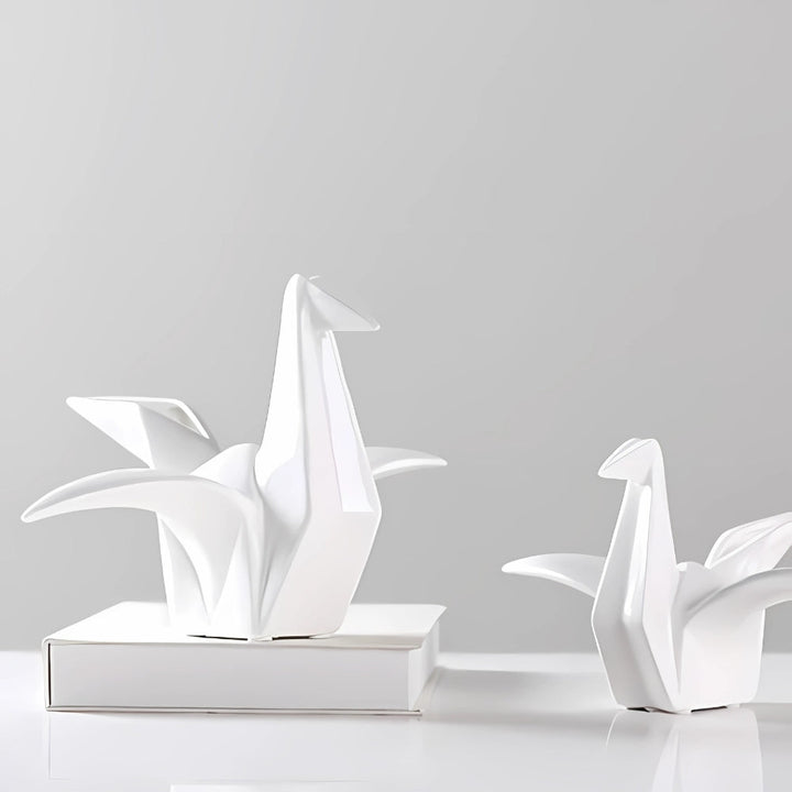 BowLift | Origami-Inspired Ceramic Bird Statue