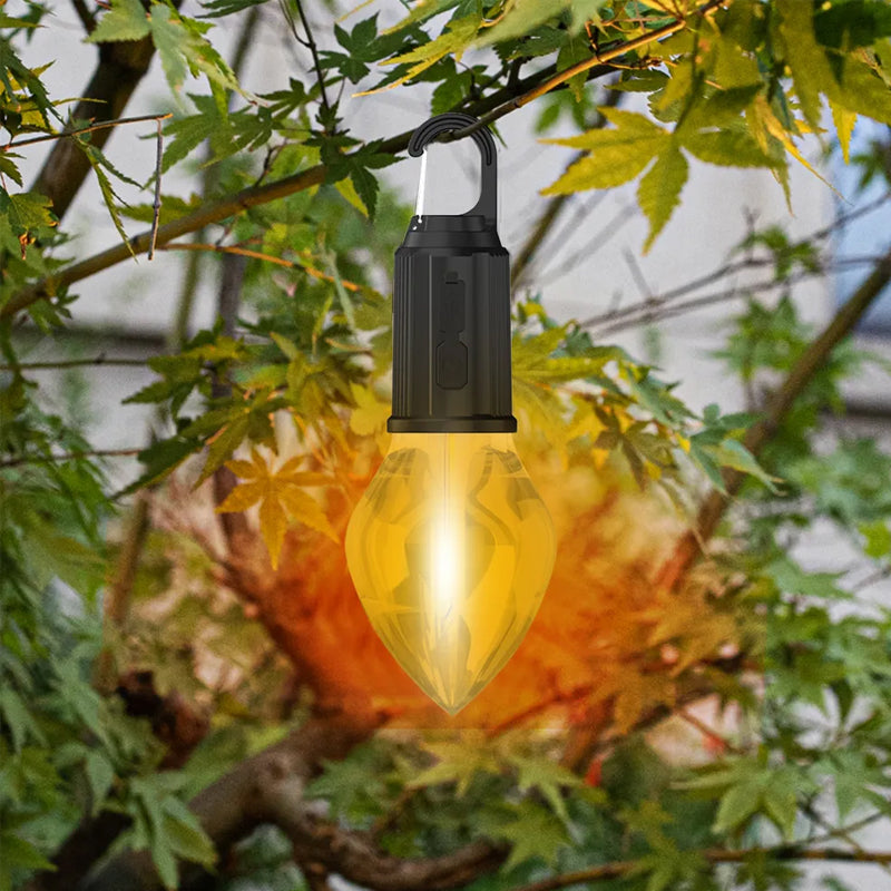 BowLift | New Outdoor Camping Hanging Lamp with Type-C Charging Port Retro Bulb