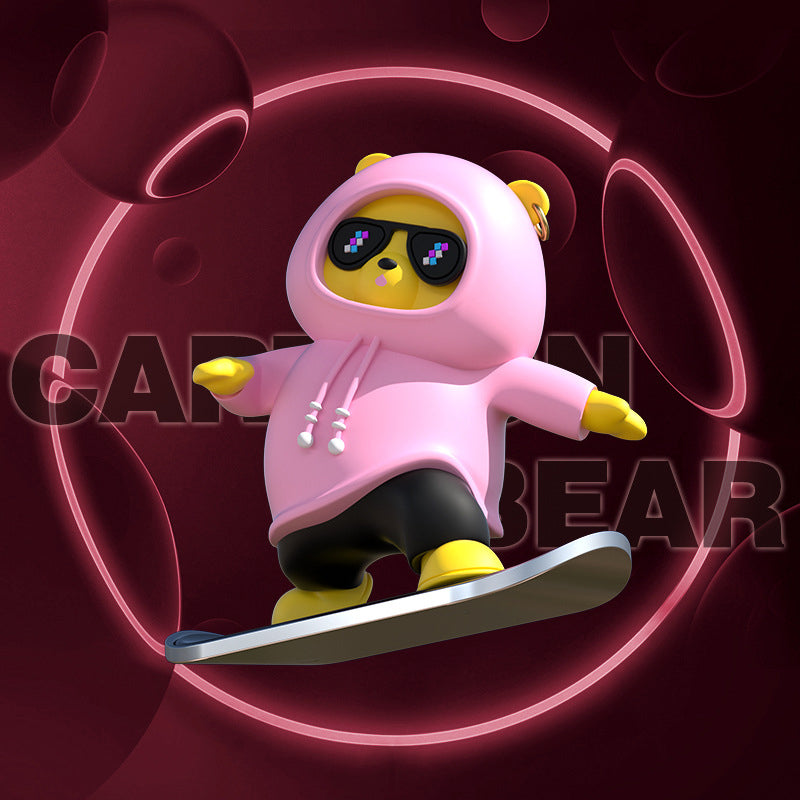BowLift | Skateboarding Bears Car Decoration