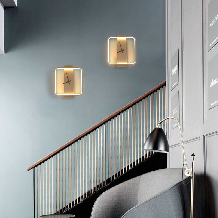 BowLift | Luxe Clock-shaped LED Wall Lamp for Modern Interior