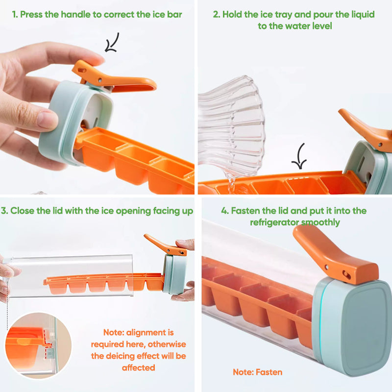 One-Hand Press Ice Tray Ice Tray Mold | Bowlift
