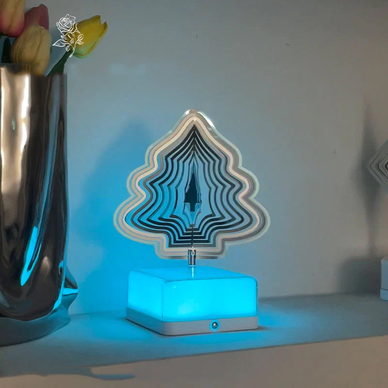 Rotating ambient light made of metal | Bowlift