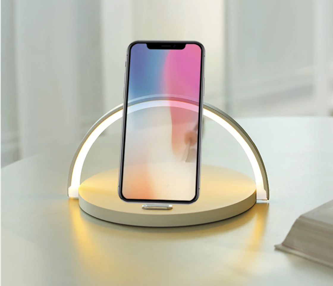 Bowlight Design™ - Stylish 3-in-1 Night Light with Qi Charger Bowlift