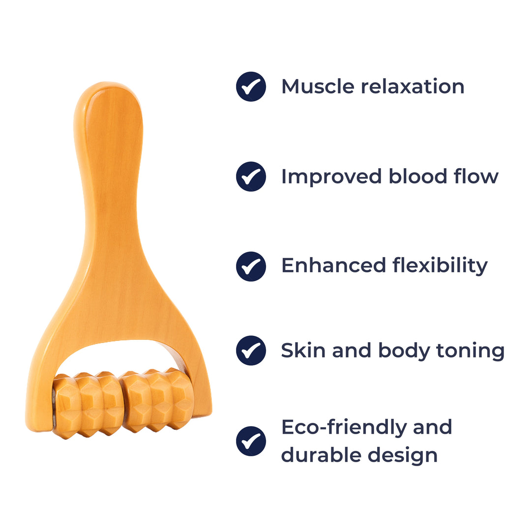 Deep Muscle Relief – Natural Wood Finish – Back Legs & Arms Bowlift