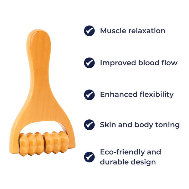 Deep Muscle Relief – Natural Wood Finish – Back Legs & Arms Bowlift