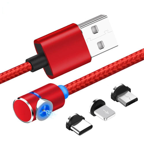 3 In 1 Magnetic Usb Charging Cable With Led Light | Bowlift