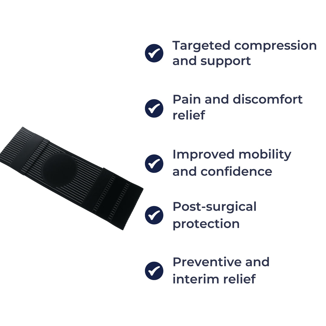 Adjustable Pad Support – Breathable Compression – Discreet Pain Relief for Daily Wear Bowlift