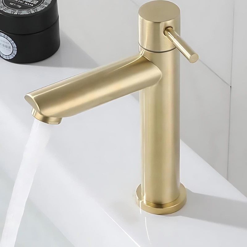 BowLift | EcoGold | Modern Single Lever Bathroom Faucet