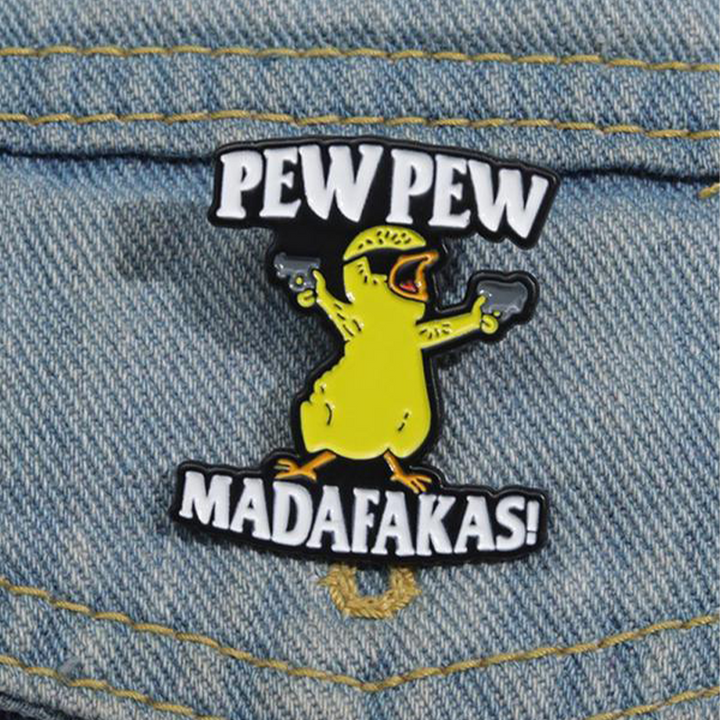 BowLift | Letter & Cartoon Duck Design Brooch