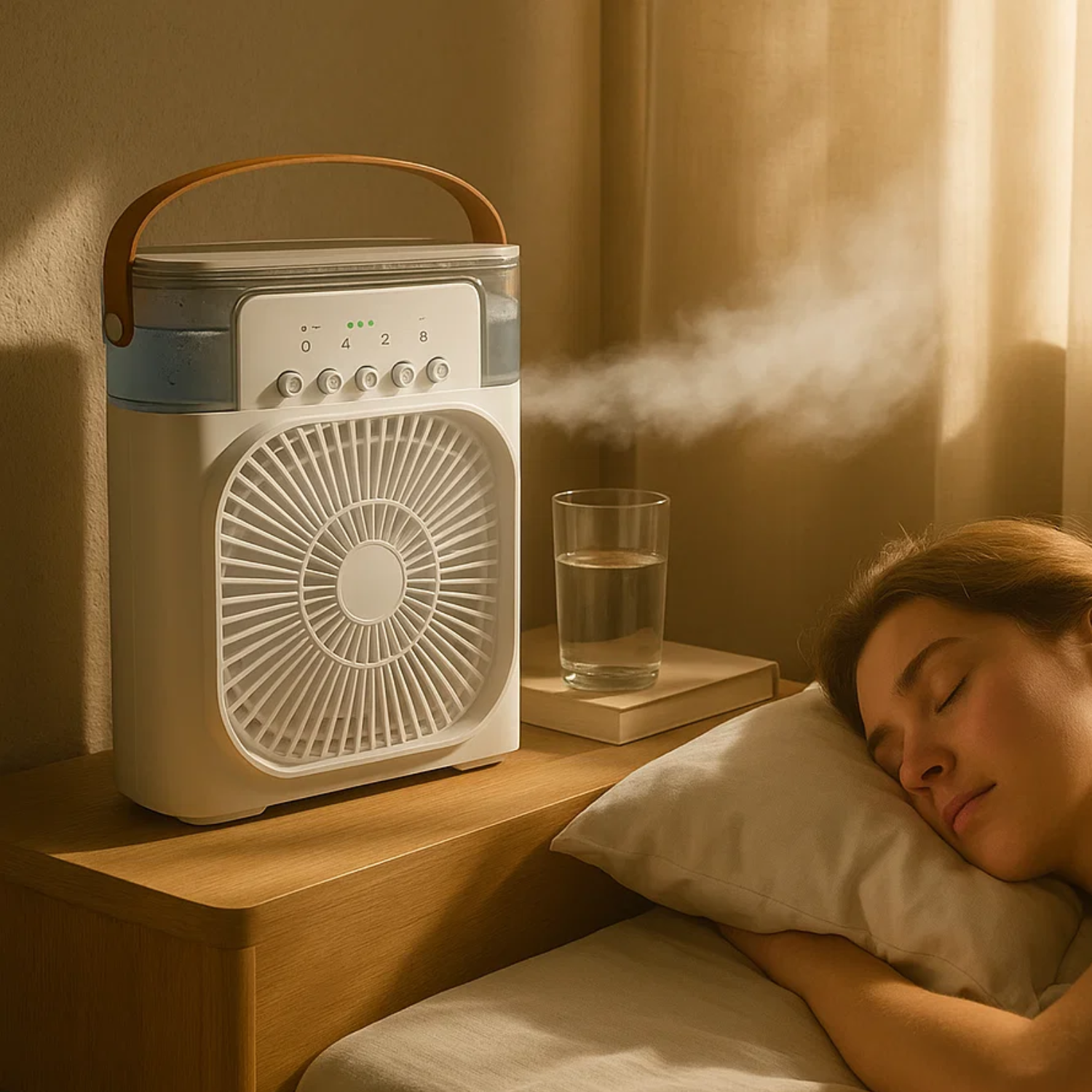 BowLift | 3-in-1 Air Cooler Humidifier | Portable, Adjustable Fan Speeds & Ideal for Bedrooms, Offices & Small Spaces