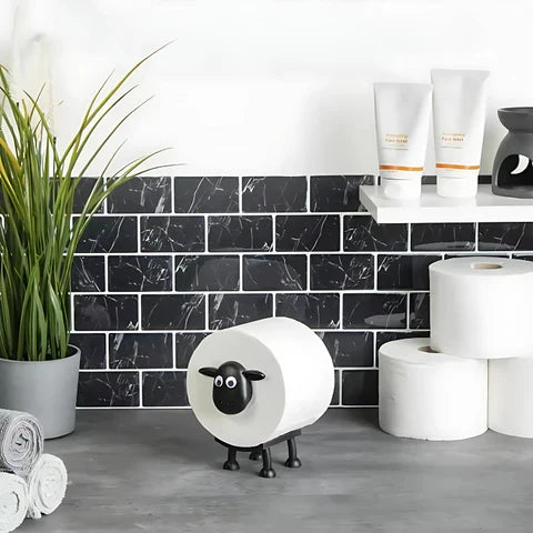 BowLift | Sheep Toilet Paper Holder | Charming, Space-Saving Design for Bathroom Organization & Fun Décor