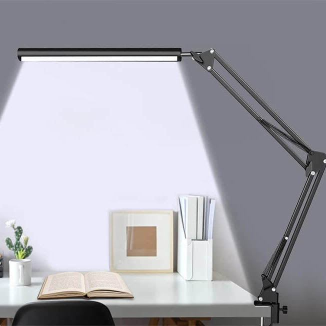 BowLift | LED Foldable Long Arm Clip Eye Protection USB Reading Table Lamp