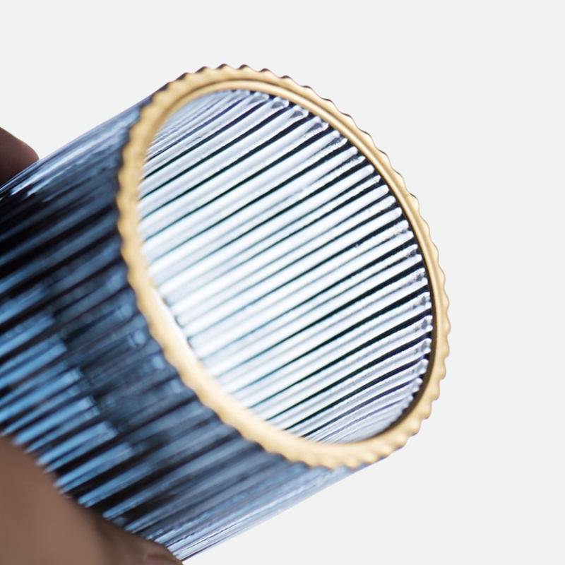 BowLift | Elise Gold Foil Glass Makeup Halter & Organizer