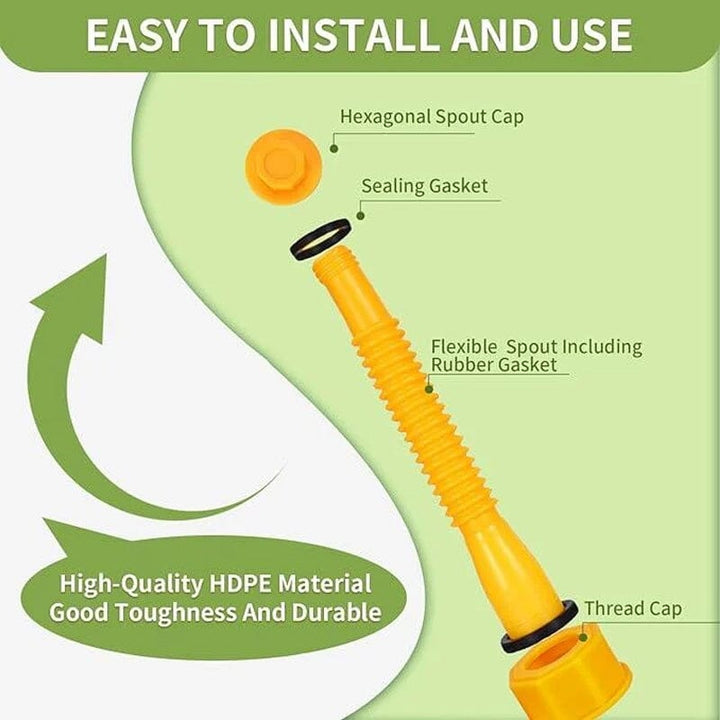 BowLift | Upgrade Replacement Fuel Can Spout with Flexible Nozzle