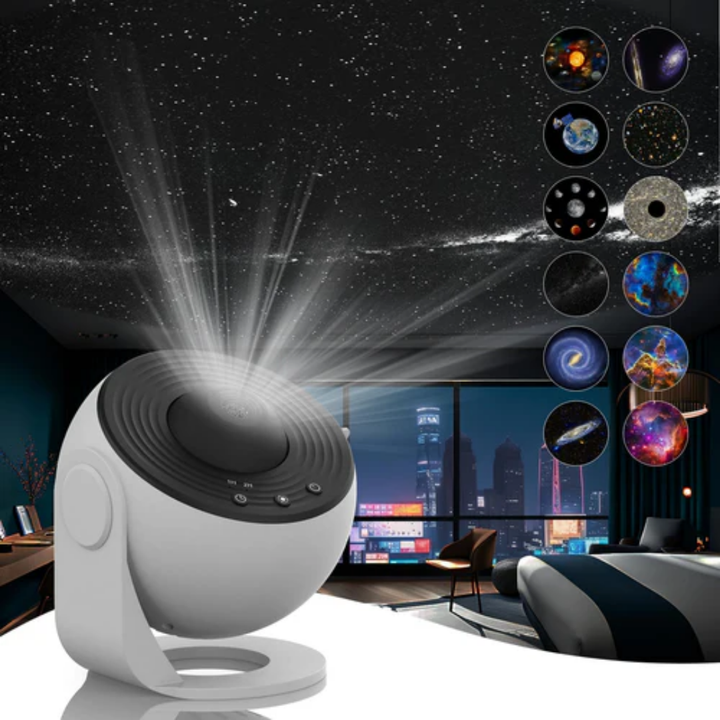 Planetarium Galaxy Projector - 360° rotation for full-room coverage Bowlift