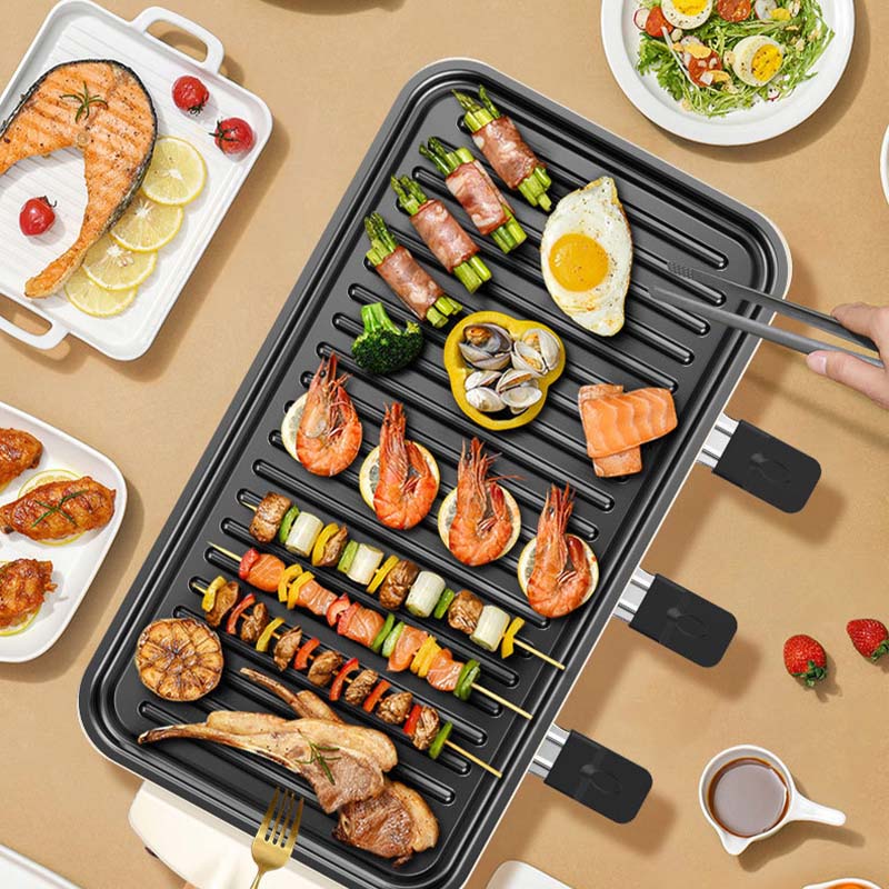 BowLift | Indoor Smokeless Grill, Non-Stick Cooking Removable Plate