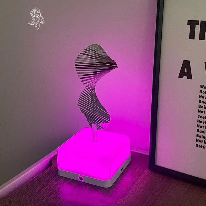 Rotating ambient light made of metal | Bowlift