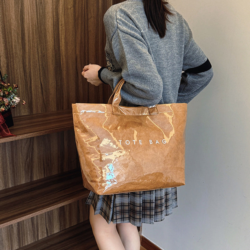 Women Letter Print Tote Bag | Bowlift
