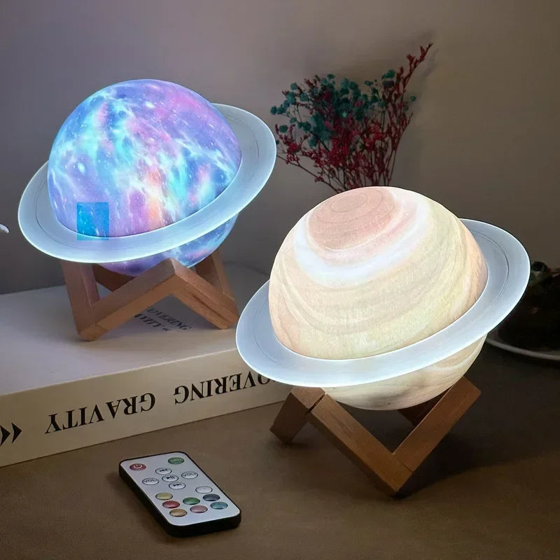 BowLift | Galaxy Saturn Bluetooth Speaker with Night Light
