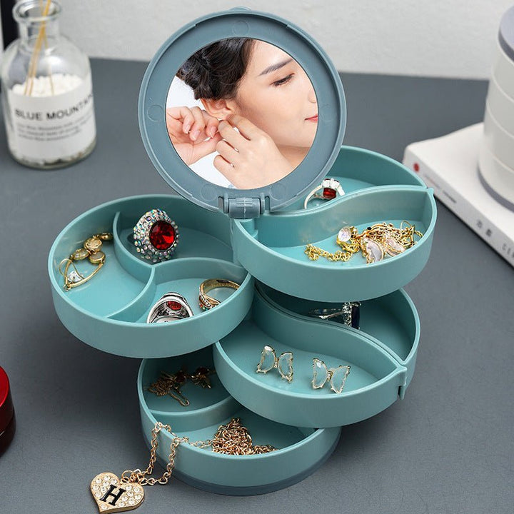 BowLift | Jewelry Box - 360° Rotating Storage Box for Jewelry, Maximum Protection and Organization