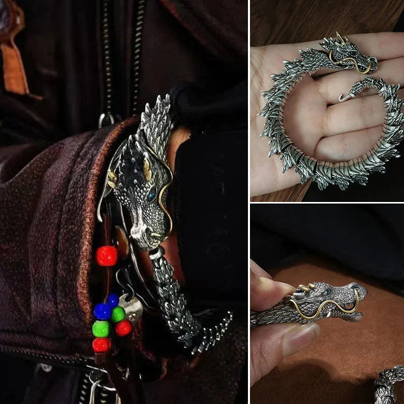 BowLift | Silver Handmade Dragon Chain Bracelet