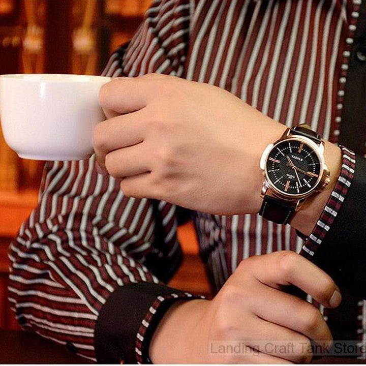BowLift | Watch Men Golden Wristwatch Quartz