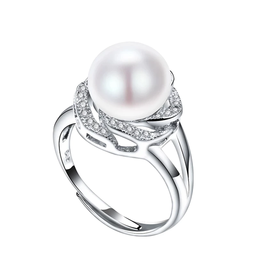 Beautiful Adjustable Pearl Ring for a Refined Style! Bowlift