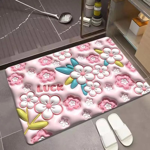 3D Visual Anti-slip Absorbent Mat Bowlift
