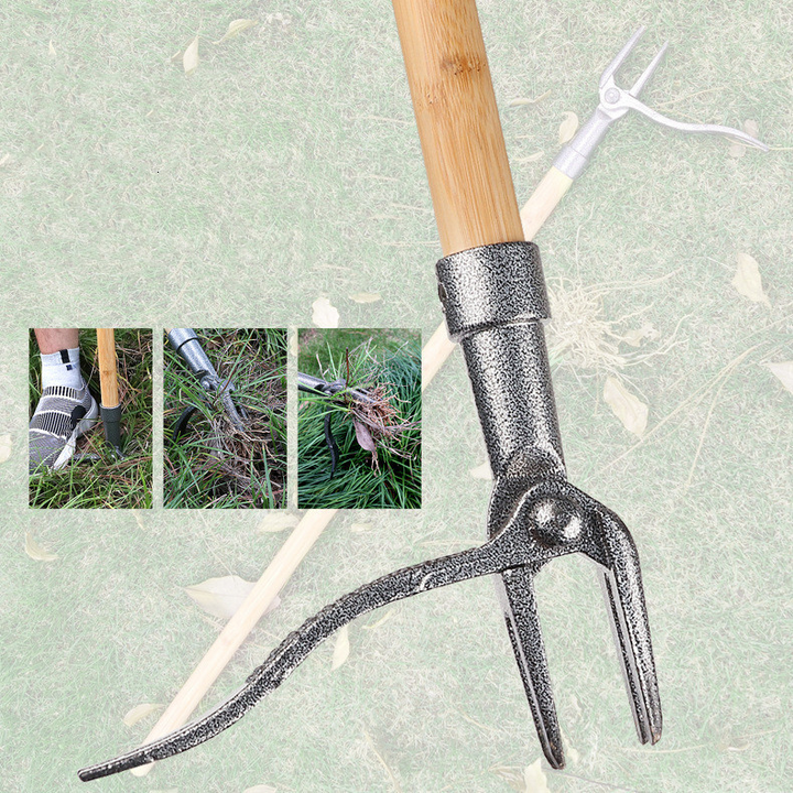BowLift | Weed puller with 4-claw head – Effective garden tool made of iron for root removal