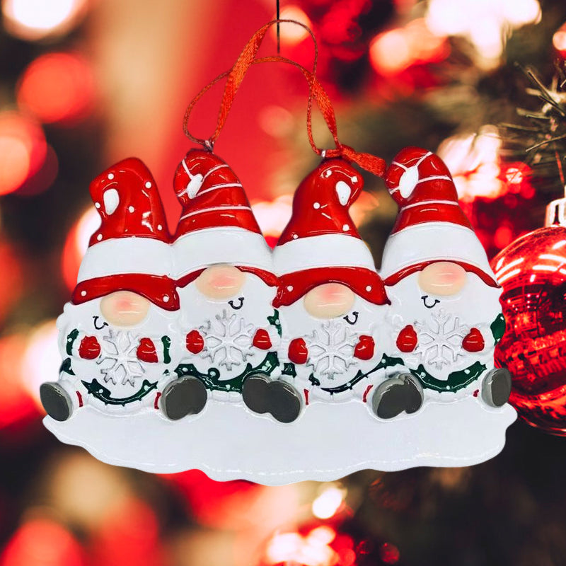 BowLift | 4 Names-Custom Family Christmas Xmas Tree Decoration Ornament with Name-Dwarfs Family