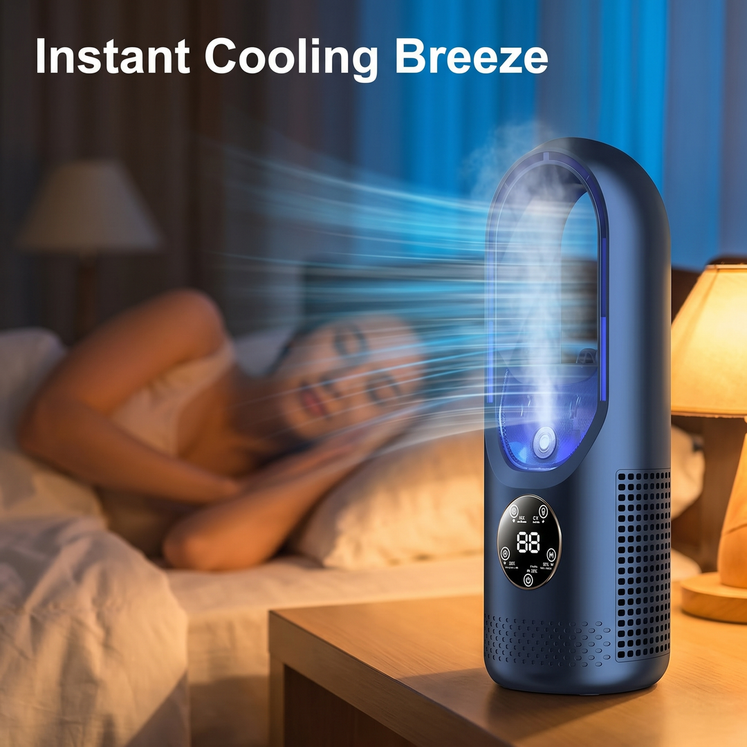 BowLift | 2025 Blade-Free Silent Portable Air Conditioner for Home and Office