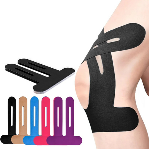 BowLift | Pre-Cut Knee Support Tape | Breathable Cotton | Elastic & Water-Resistant Adhesion