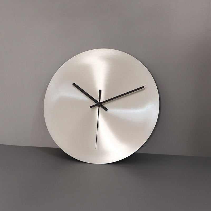 BowLift | SteelTime - Sleek Stainless Steel Wall Clock